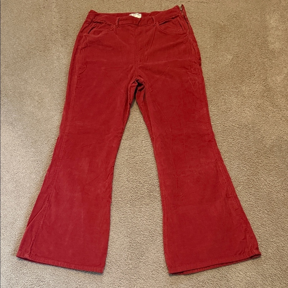 We The Free for Free People Rust Colored Soft Corduroy Pants